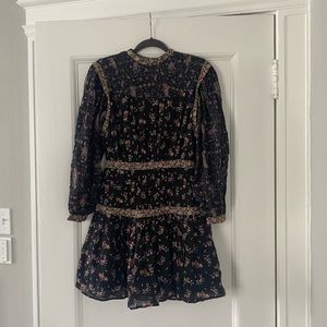 La Vie Rebecca Taylor Mixed Print Dress